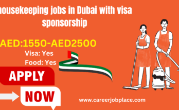 housekeeping jobs in Dubai with visa sponsorship