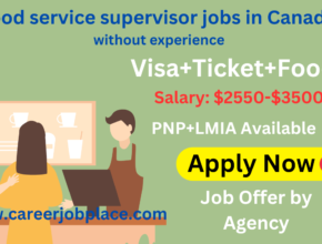 Food service supervisor jobs in Canada without experience