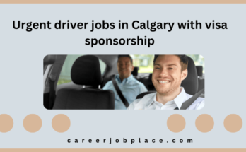 Urgent driver jobs in Calgary with visa sponsorship