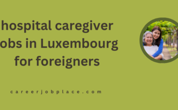 hospital caregiver jobs in Luxembourg for foreigners