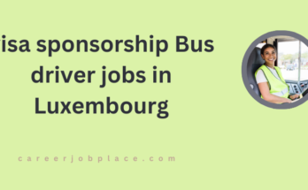 visa sponsorship Bus driver jobs in Luxembourg